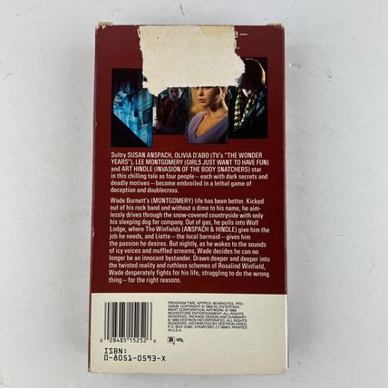Into the Fire VHS Video Tape Erotic Thriller The Legend of Wolf Lodge