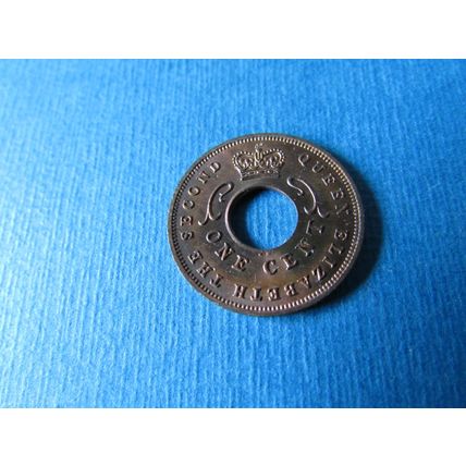 1959 QUEEN ELIZABETH II EAST AFRICA ONE CENT FREE POST. (ebid)