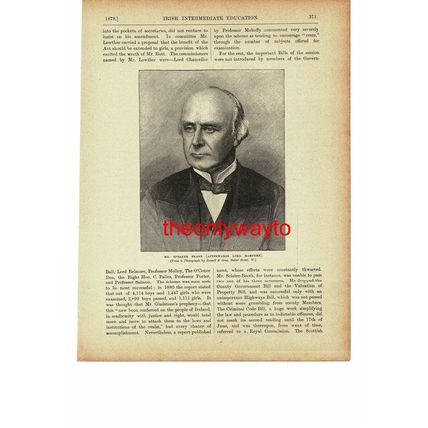Speaker Henry Brand (Lord Hampden), Politician, Book Illustration (Print), c1895
