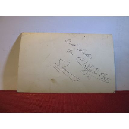 CLIFF S. HALL, THE SPINNERS ..REAL PHOTOGRAPH signed on back =