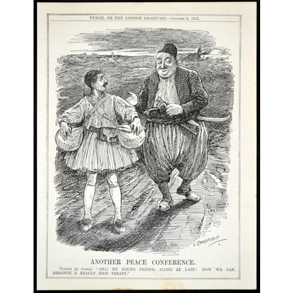 ANOTHER PEACE CONFERENCE 1913 Leonard Raven-Hill PUNCH CARTOON PAGE