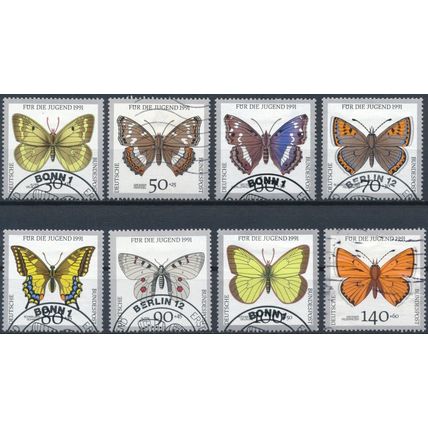 Youth Welfare, Butterflies - Germany 1991 - F H - MiNr 1512/9