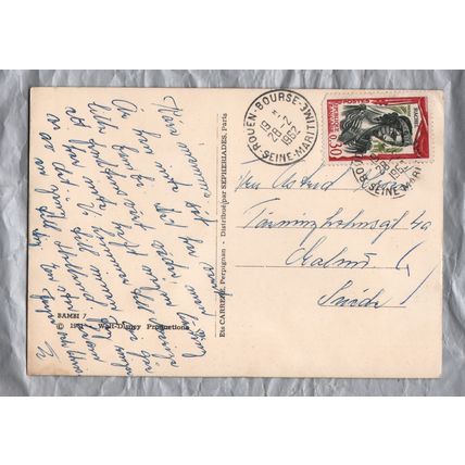 Bambi 7 - 1961 Walt Disney Productions` - Postally Used - Rouen-Bourse 1962
