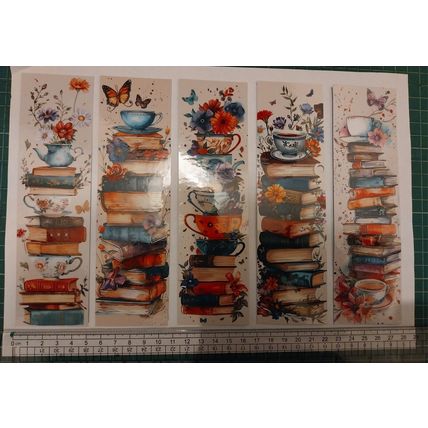 Flowers Butterfly Books Tea BookMarke Gift For Reader (X5)