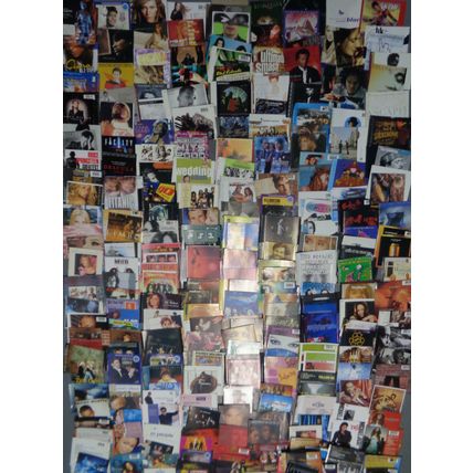 300 CD inserts, booklets - R&B, latin, rock, pop, jazz, etc.