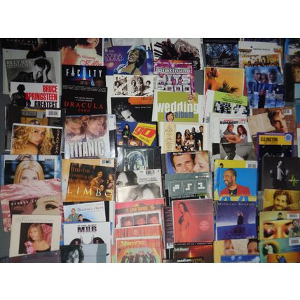 300 CD inserts, booklets - R&B, latin, rock, pop, jazz, etc.