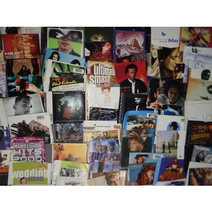 300 CD inserts, booklets - R&B, latin, rock, pop, jazz, etc.