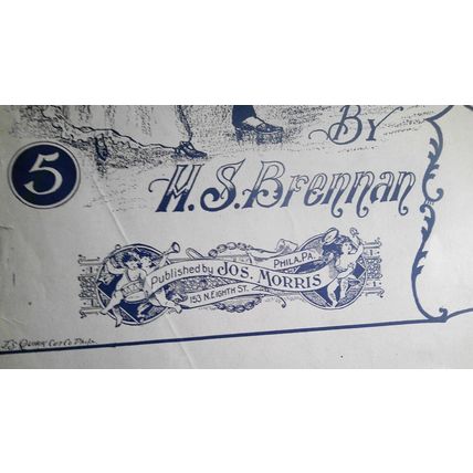 Huckleberry Finn Cake Walk; Two-step - sheet music, 1914 original
