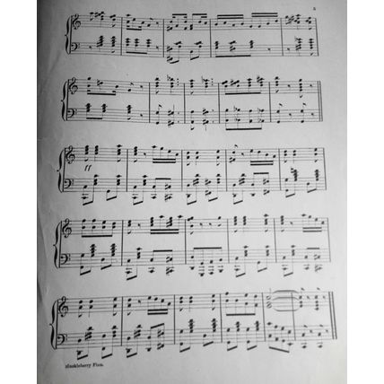 Huckleberry Finn Cake Walk; Two-step - sheet music, 1914 original