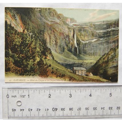 vintage postcard Gavarnie, Hotel du Cirque et le Cirque