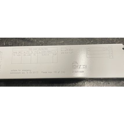Tridonic PC1x54T5 TOP lp 1x54W Electronic Ballast 28000031 54W T5