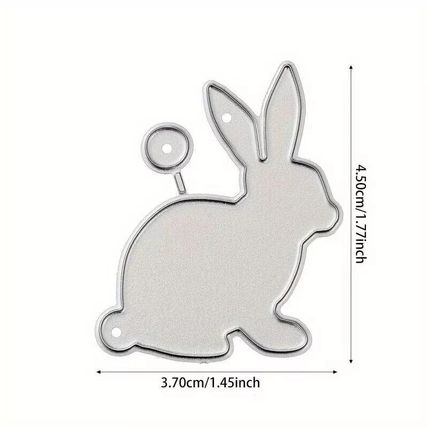 Rabbit Die. Die Cutting Cardmaking Scrapbooking Crafts