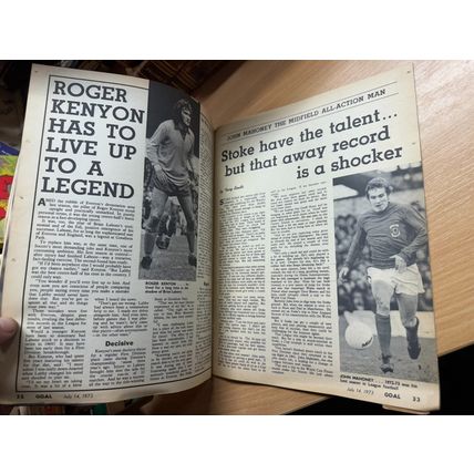GOAL MAGAZINE #254 14 JULY 1973 UK FOOTBALL MAGAZINE - BOBBY ROBSON (LL)