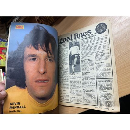 GOAL MAGAZINE #254 14 JULY 1973 UK FOOTBALL MAGAZINE - BOBBY ROBSON (LL)
