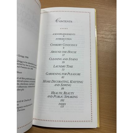 1995 "MARY ROSE'S 1001 COUNTRY HOUSEHOLD HINTS" HARDBACK BOOK (P3)