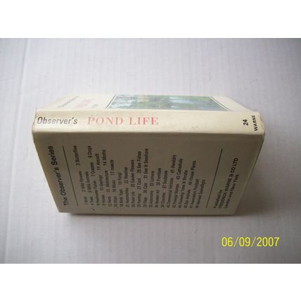 The Observer"s Book of Pond Life 1969 Dust Jacket not clipped