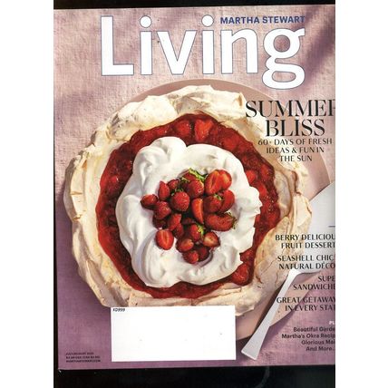 Martha Stewart Living Magazine July/Aug 2021 "SUMMER BLISS" SEASHELL CHIC NEW
