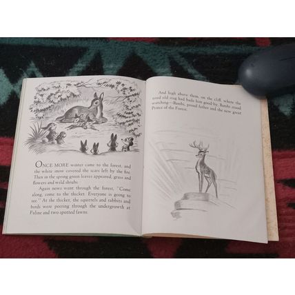 Old Little Golden Book Walt Disney Bambi (C) Edition 1948