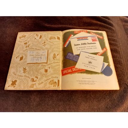 Little Golden Book Seven Little Postmen By Margret W Brown (D) Edition 1971
