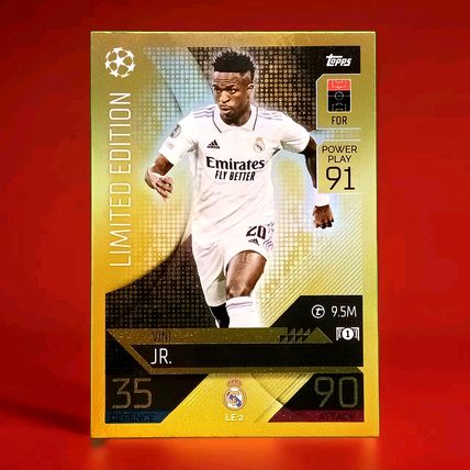 Vinicius "Vini" Jr Real Madrid Limited Edition Card Match Attax 2022 2023 LE 2