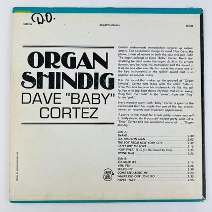 Dave Baby Cortez – Organ Shindig Vinyl LP Record Album R25298