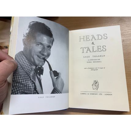 1956 1ST EDITION AAGE THAARUP "HEADS & TALES" HAT-MAKER BIO HARDBACK BOOK (P4)