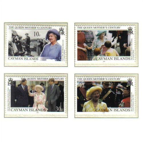 2000 CAYMAN ISLANDS QUEEN MOTHERS 100th birthday SET MNH SG899-902