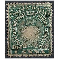 British East Africa 1890 SG5 1a Blue-Green Fine Used ..