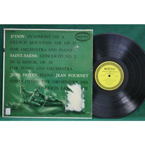 Doyen/Fournet - D’Indy: Symph. On Fr. Mtn. Air/Saint-Saens: Con. - LC 3096 - VG-
