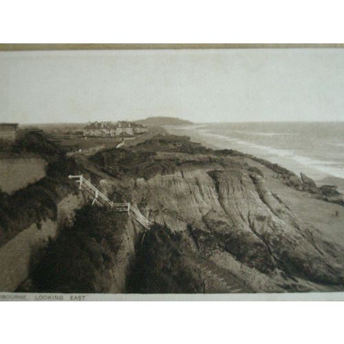 Vintage Photochrom Co. Ltd Postcard - Southbourne, Dorset, Looking East