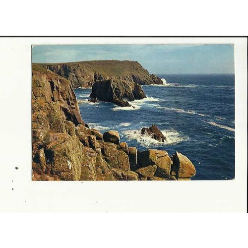 Cornwall PORDENACK POINT Postcard by J. Arthur Dixon (517)