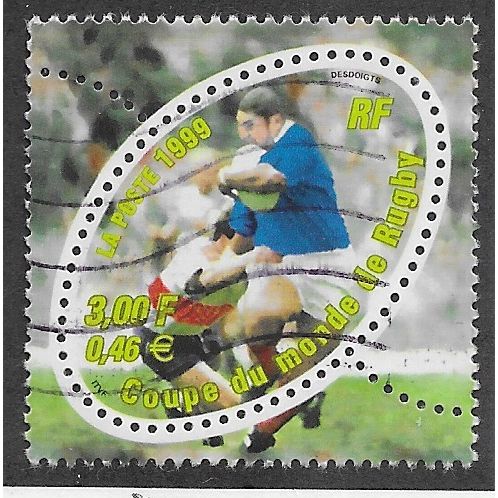 FRA 1999 3F 'RUGBY WORLD CUP' FINE USED (EBID58-092)