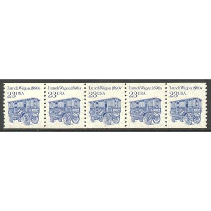 2464 23c Lunch Wagon Very Fine MNH Dry Gum PNC 2/5 P0660