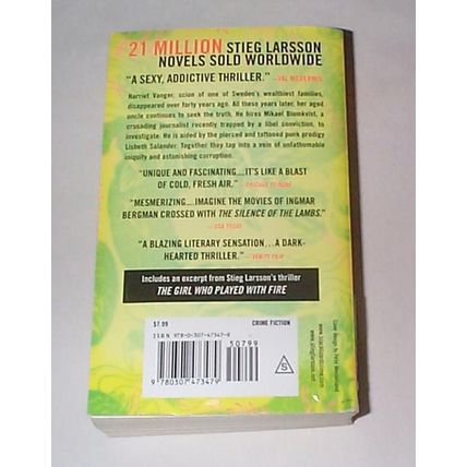 Stieg Larsson - - The Girl With The Dragon Tattoo - Lisbeth Salander Novel