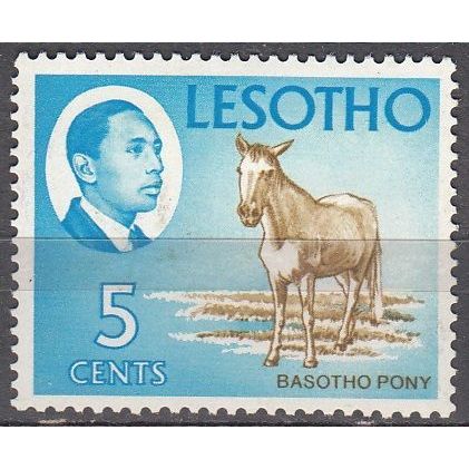 Lesotho 1967 Michel 30 Neuf * (2002) 0.40 Euro Poney basuto