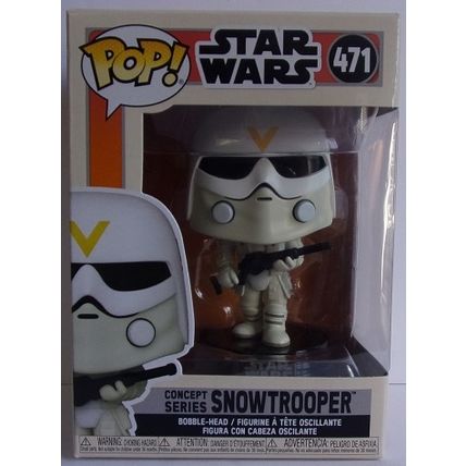 FUNKO / POP ' STAR WARS ' CONCEPT SERIES SNOWTROOPER figure