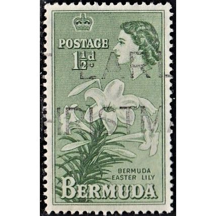 Bermuda, 1953-58 Easter Lilies, SG 137 (Scott #145), used