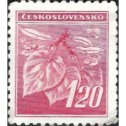 CZECHOSLOVAKIA, Kokorin castle, pink 1945, 1.20Kcs