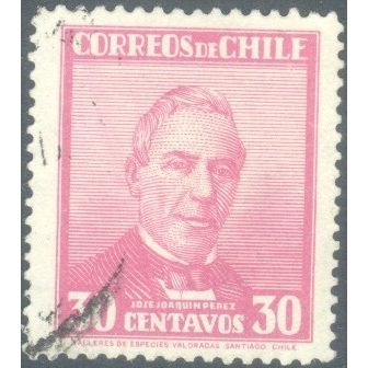 Chile 1934 - 30c purple pink - President Jose Joaquin Perez - used