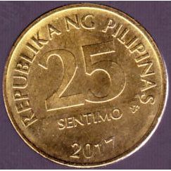 2017 Philippines 25 Sentimos Coin