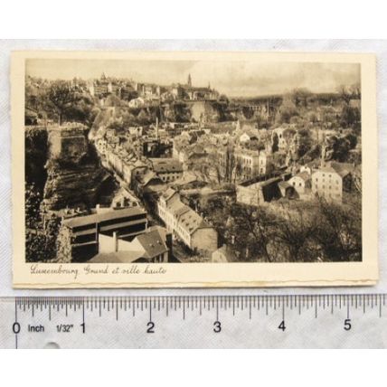 vintage postcard Luxembourg - Grand et Ville Haute
