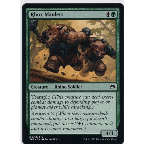 Magic the Gathering MTG Origins 196/272 Rhox Maulers