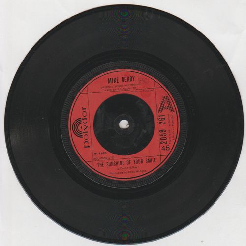 The Sunshine of Your Smile 1980 Mike Berry on Polydor label