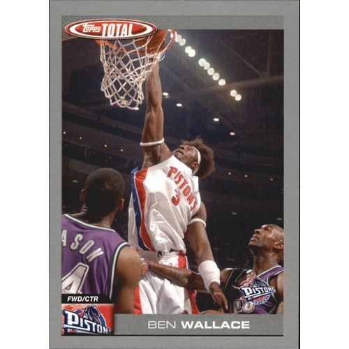 2004-05 Topps Total Basketball Ben Wallace SILVER