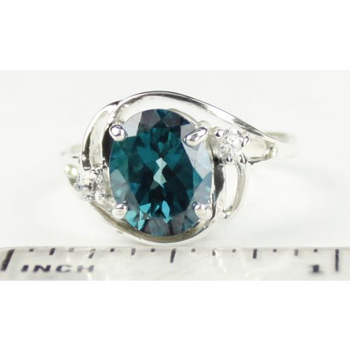 Paraiba Topaz, 925 Sterling Silver Ladies Ring, SR021