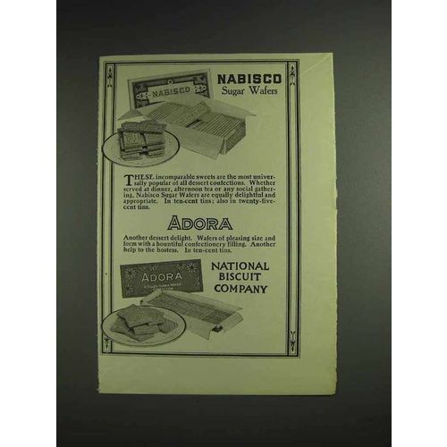1914 Nabisco Sugar Wafers, Adora Ad