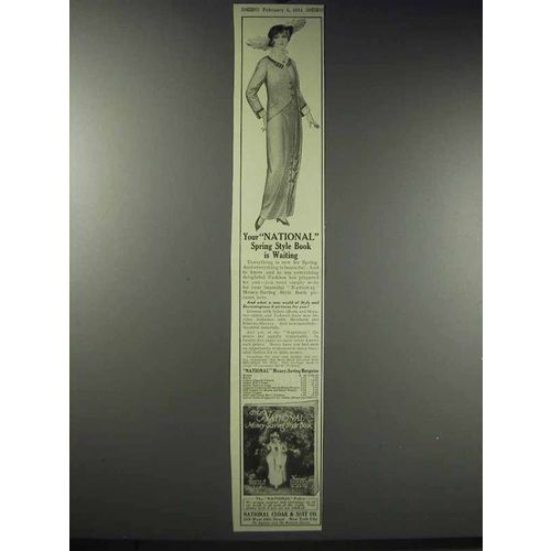 1914 National Cloak & Suit Co. Ad - Spring Style