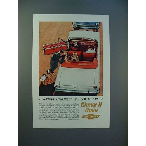 1962 Chevrolet Chevy II Nova Car Ad - Liveliness