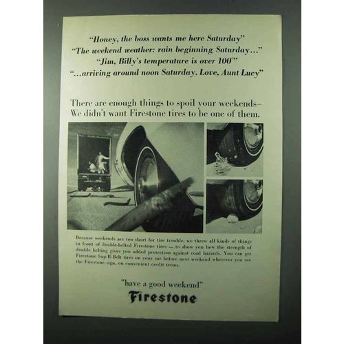 1971 Firestone Sup-R-Belt Tires Ad - Boss Wants Me