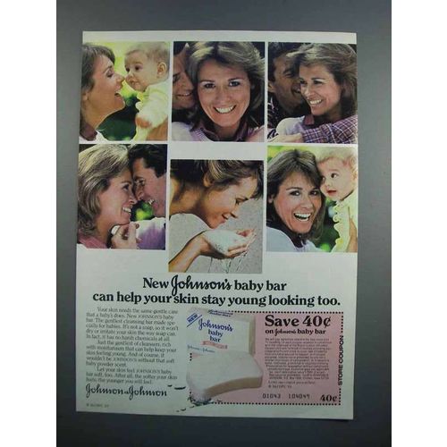 1983 Johnson's Baby Bar Ad - Help Stay Young Looking